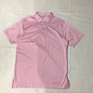 Peter Millar Pink Mens Polo Size M 100% Cotton
